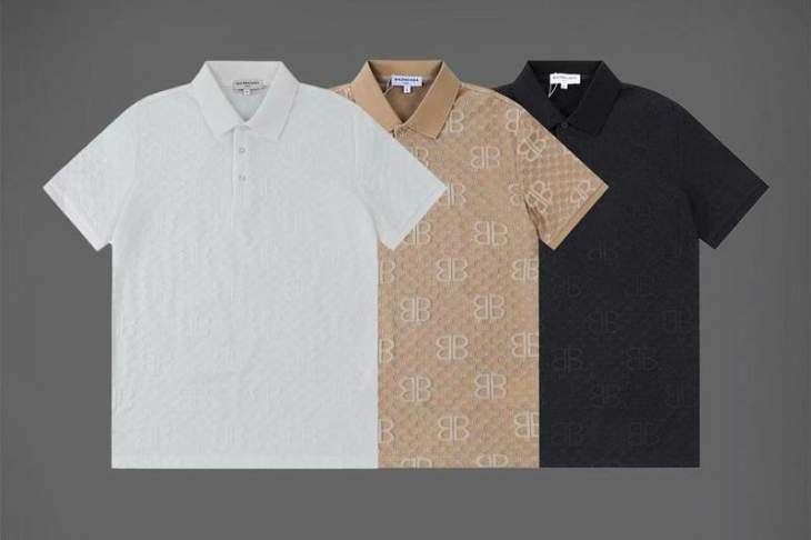 Picture of Balenciaga Polo Shirts Short _SKUBalenciagaM-3XL8qx7529498